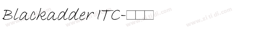 Blackadder ITC字体转换